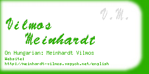 vilmos meinhardt business card